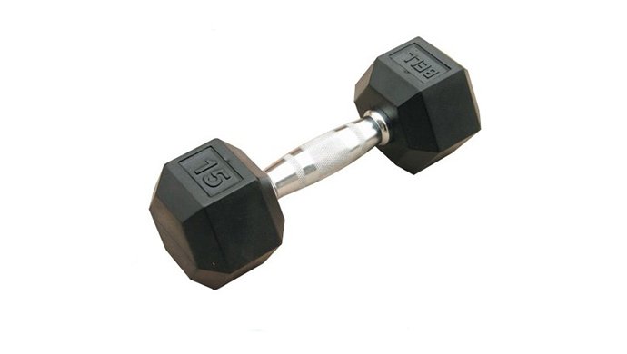 TZ-3001 Rubber hex dumbbell